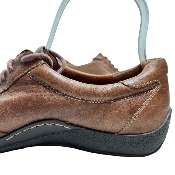 NATURALIZER FEDDRA Brown Tan Genuine Leather Lace Up Casual Shoes Comfort sz 9 N - Picture 9 of 15